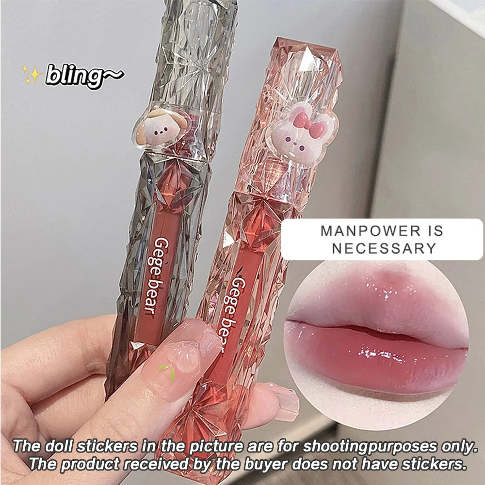 Gege Bear Crystal Mirror Water Lipgloss Hydrating And Ultra-Moisturizing High Shine Glossy Lip Tint Fuller Your Lips