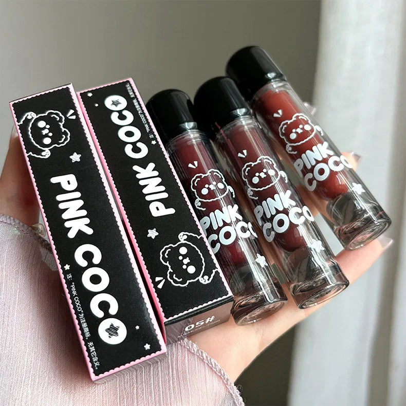 Punk Juice Red Lipgloss Black Mirror Glass Water Light Clear Lip Glaze Waterproof Non Stick Liquid Lipstick Nude Lip Tint Makeup