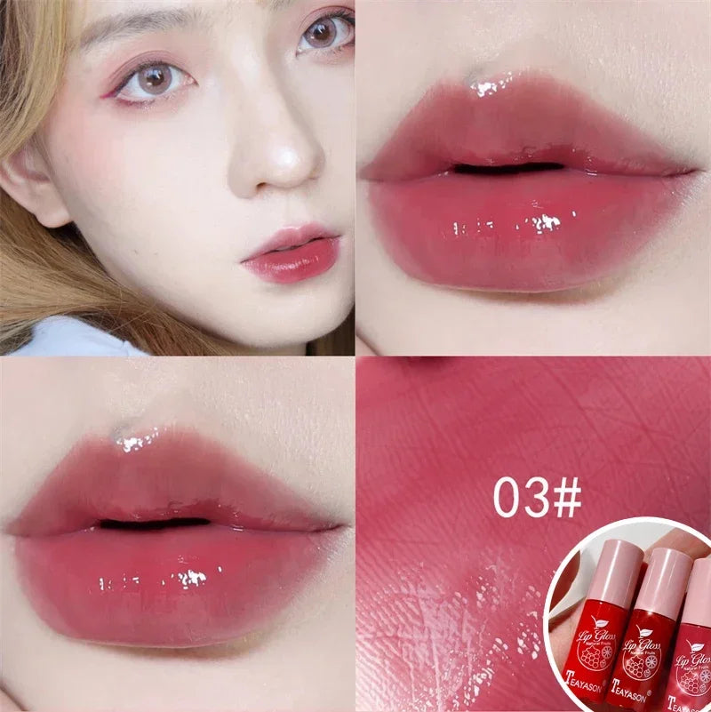 Mirror Water Light Lip Gloss Transparent Glass Lasting Moisturizing Waterproof Liquid Lipstick Pearlescent Fine Shine Lip Glaze