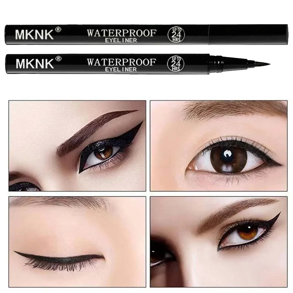 Quick-dry Eyeliner Pencil Makeup Long Lasting Smooth Matte Eye Liner Waterproof Anti Smudge Liquid Eyeliner Pen Eyes Cosmetics