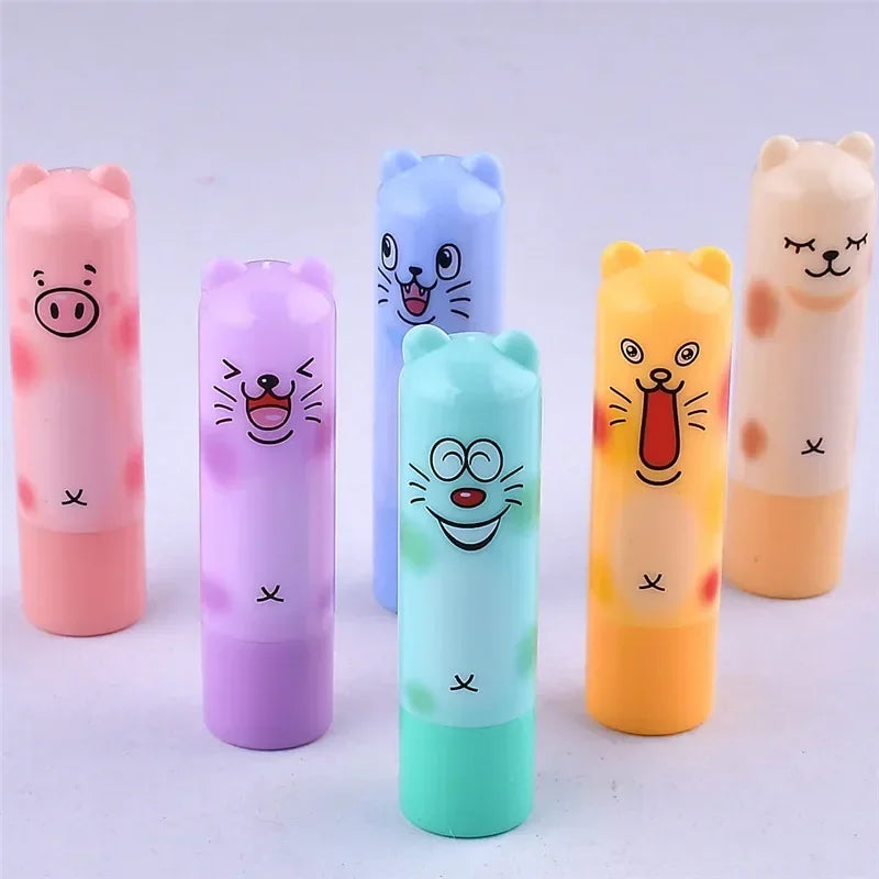 New Makeup Moisturizing Colourless Lip Balm Natural Plant Sphere Lip Gloss Fruit Embellish lipstick Cute smile face Makeup