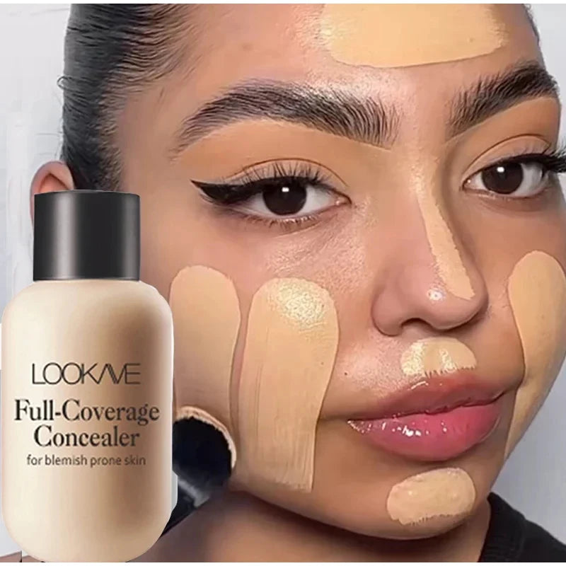 Full Cover Liquid Concealer Cream Makeup 12ml Invisible Eye Dark Circles Cream Face Foundation Waterproof Make Up Base Cosmetics