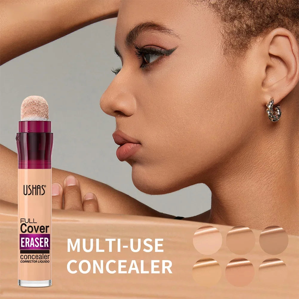 Full Cover Eraser Concealer Corrector Liquid 24h Lasting Makeup Waterproof Foundation Efficient Moisturizing Korean Shadows