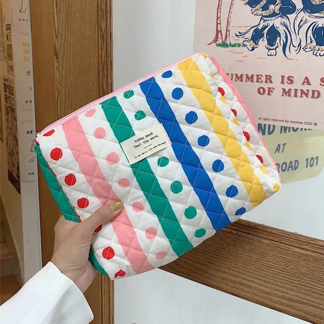 Large Capacity Women's Cosmetic Bags Cases Casual Ladies Small Storage Bag with Zipper Female Travel Clutch Bag Small Handbags