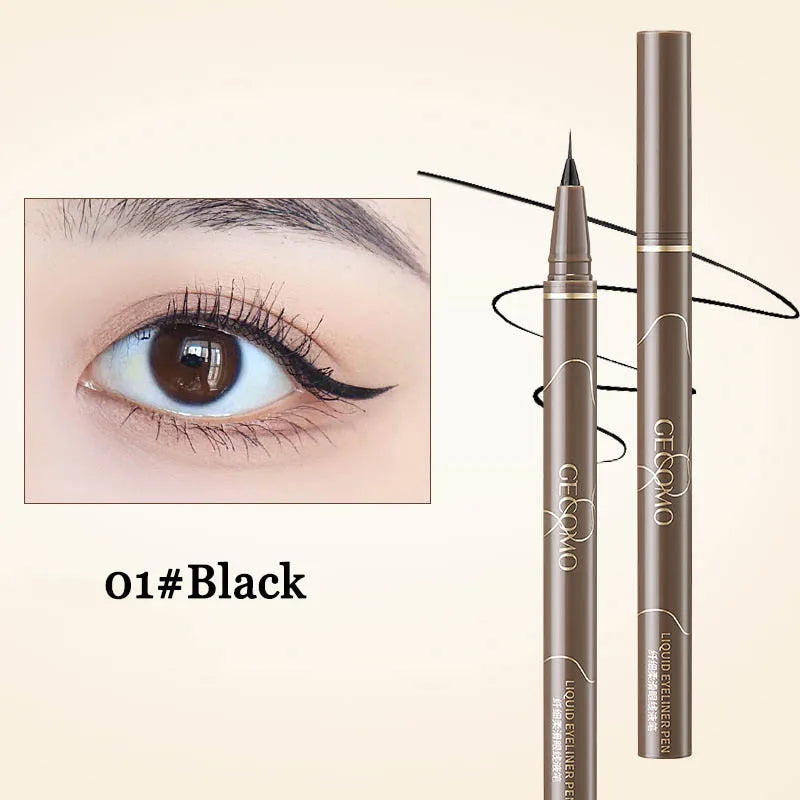 Ultra Thin Black Brown Lower Eyelash Eyeliner Pen Waterproof Lasting Smooth Lying Silkworm Eyes Liner Pencils Eye Makeup Tools