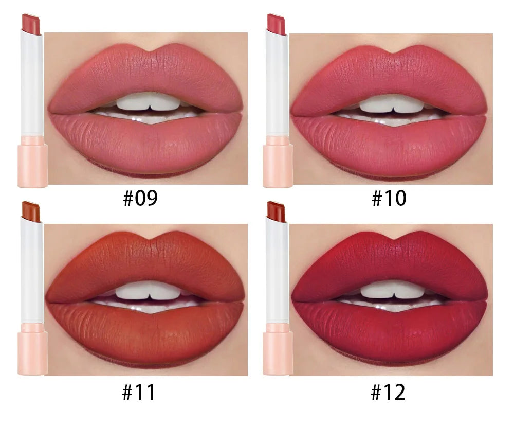 4 PCS Waterproof Matte Lipsticks Korean Cosmetics Makeup for Women