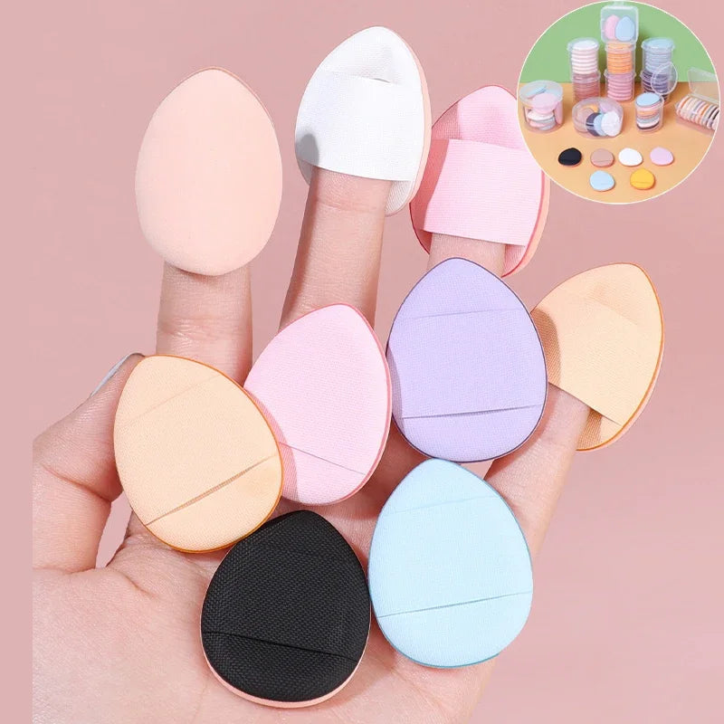 3/10pcs Mini Size Professional Cosmetic Cushion Puff Concealer Foundation Detail Puff Finger Puff Set Makeup Sponge Beauty Tool